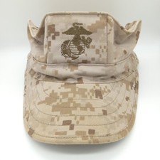 USMC 8 Point Garrison Cover Cap Hat Desert Camo MARPAT Size Small MARINES