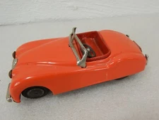 SSS Shioji Made in Japan 6" Tin Friction 1950 Jaguar Convertible Toy Car A-531