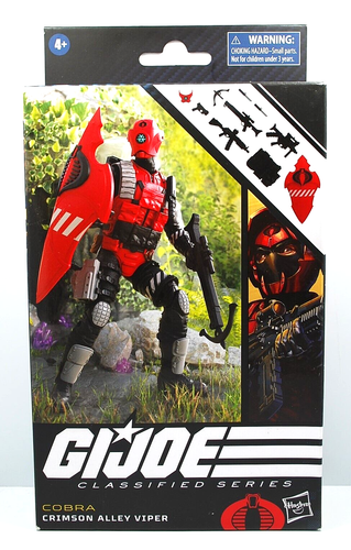 GI Joe Classified Cobra Crimson Alley Viper 91 Complete with Box as Shown