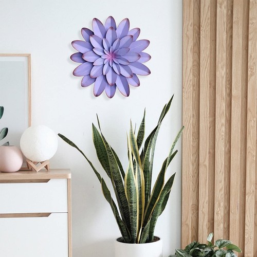 Metal Flowers Wall Decor Indoor Outdoor Metal Wall Art for Farmhouse Home Liv... - Picture 5 of 8