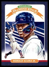 2020 Donruss Diamond Kings #8 Ronald Acuña Jr. Braves