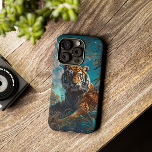 Bengal Tiger Perched Cat Phone Case for iPhone, Samsung Galaxy, Pixel - 第 10/139 張圖片