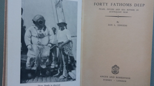 ION IDRIESS Forty Fathoms Deep Lightning Ridge hardcover Australia outback #B1r - Picture 3 of 4