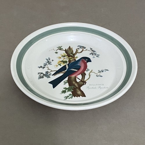 Portmeirion Birds of Britain 7.25" Bread & Butter Plate ~ Bullfinch & Green Band - Picture 8 of 11