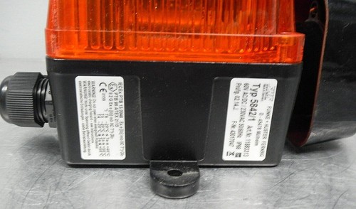 FUNKE & HUSTER 5842/1 AMBRA ALLARME E SEGNALE LUCE ANTIDEFLAGRANTE 60VAC/DC/230VA - Foto 2 di 5