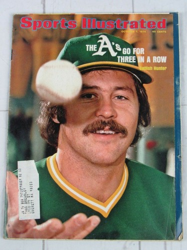 Sports Illustrated Magazine- October 7, 1974 Catfish Hunter Oakland A's Baseball - Picture 1 of 2