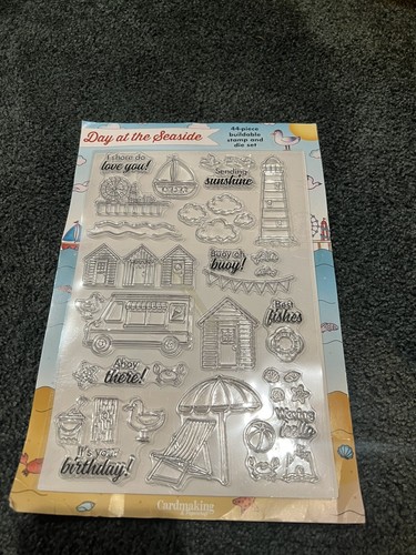 Clear Photopolymer Stamp set, "A Day at the Seaside", Great Images!