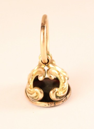 Antiker Intaglio Siegel Gold Anhänger Griechisch Römer Soldat 14k Gold - Bild 2 von 9