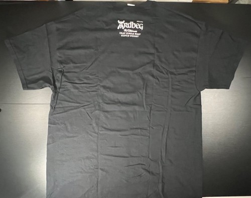 T-shirt Ardbeg Islay Single Malt Whisky Verde Bottiglia Chevron Nera XL Tee - Nuova - Foto 4 di 12