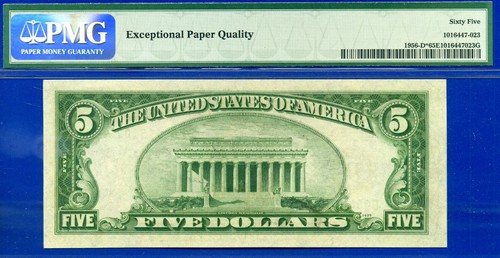 1934 $5 Federal Reserve Note PMG 65EPQ TOP POP highest graded Cleveland star - Picture 4 of 4