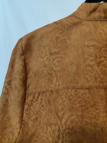 Christopher & Banks women's size M top brown color LS v-neck button up EUC - 第 7/7 張圖片