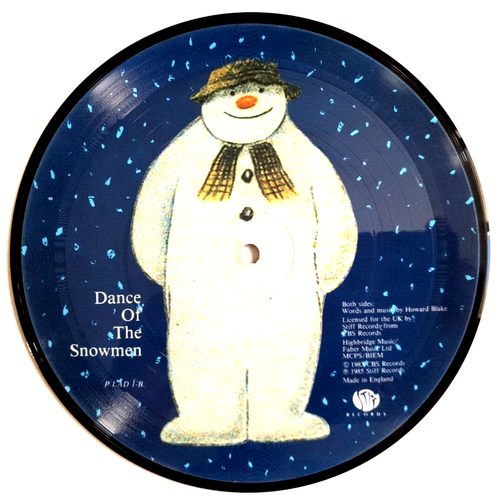 NM/NM! The Snowman Walking In The Air (Peter Autry) 7" Picture Disc VINYL 45 - Picture 2 of 2