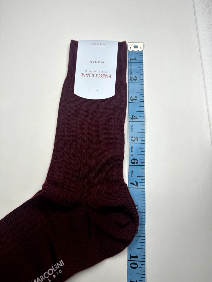 Marcoliani Milano Italian Merino Wool Womans Ribbed Socks One Size-Choose Color - Image 4 of 4