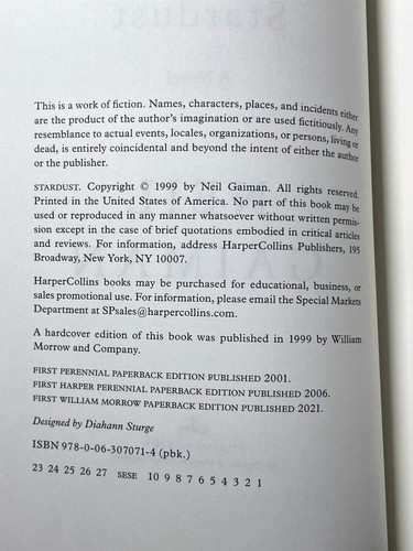 STARDUST Neil Gaiman LitJoy Collector's Illustrated SIGNED Special Edition NEW - Picture 19 of 24
