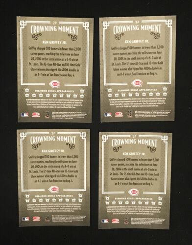Ken Griffey Junior 2005 diamond kings color #72 (4 cards) - Picture 2 of 2