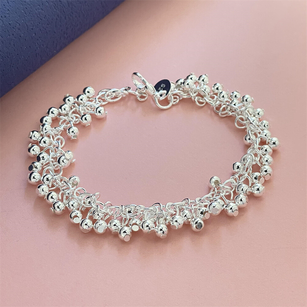 GLASS BEAD ANKLET W/PEARLS GRAPE GLASS BEAD ANKLET W/PEARLS GRAPE