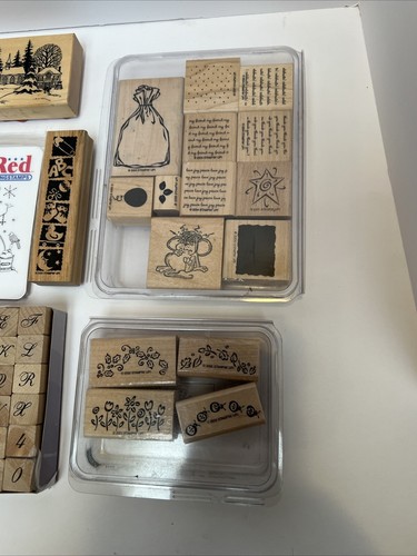 Rubber Stamp Lot Alphabet / Numbers / Winter / Words - Picture 4 of 4