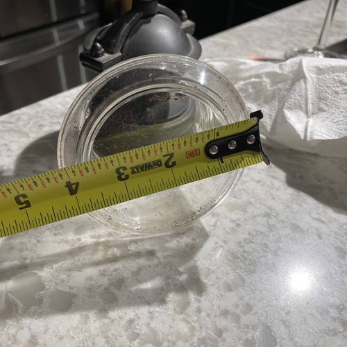 Molinillo de café de hierro fundido vintage manivela con contenedor de plástico transparente - Imagen 8 de 12