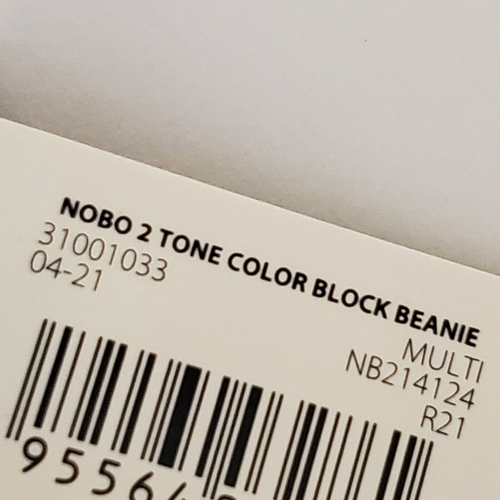 NOBO No Boundaries Beanie Mütze rosa rot NOBO 2 Tone Color Block Beanie One Size - Bild 8 von 9