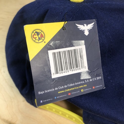 Club Futbol America Cap Mütze Snapback blau/gelb Fußball Futbol Logo Aguilas neu - Bild 6 von 8