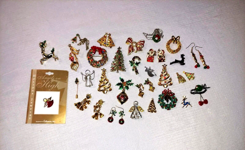 Set #3 Feiertage Weihnachten, einige Vintage, 29-teiliges Schmuck-Set - Bild 2 von 14