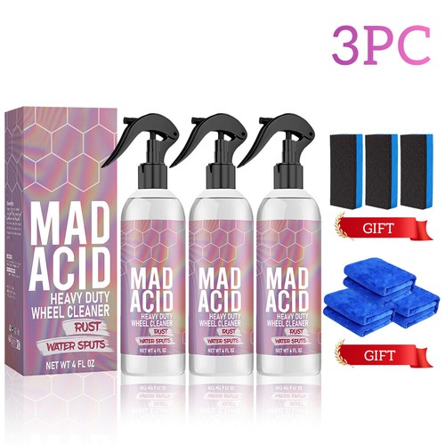 1-3x Mad Acid- Glass Cleaner Heavy-Duty Wheel Cleaner Water Spot Remover for Car - Picture 25 of 25