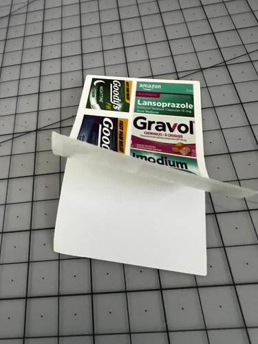 Pill Organizer w/ 175 Medicine Label Stickers For Travel, Purse, Car 3.5" x 2.5" - Picture 12 of 12