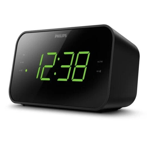 PHILIPS Radio Despertador Digital, Radio FM Reloj con Batería de Respaldo Doble Alarma Foto 2 de 4