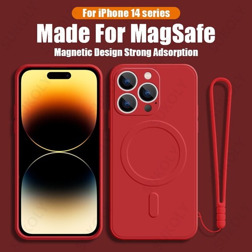 For iPhone 17 16 15 14 13Pro Max 12 Shockproof Silicone Soft Case Magnetic Cover - Photo 27 sur 28