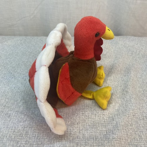 TY Beanie Baby - Gobbles Turkey- Retired Mint- Style 4034 With PVC Pellets - Bild 4 von 7
