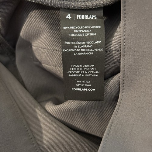 Neu mit Etikett FourLaps Evolve Hose 14 normal Damen wasserabweisend Stretch grau graphit - Bild 11 von 13