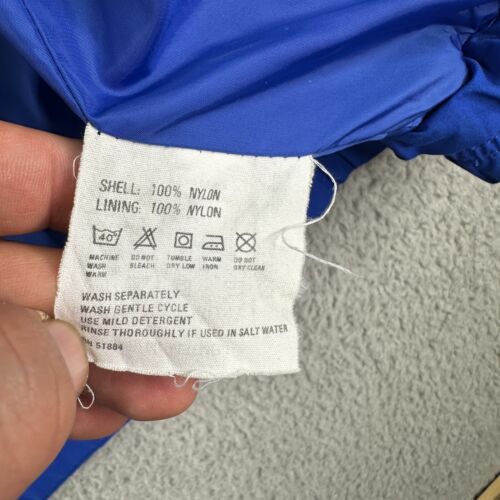 Chaqueta cortavientos vintage Patagonia para hombre grande azul cremallera completa años 90 exterior - Imagen 7 de 11