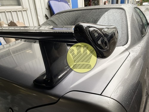 Skyline r34 gtt gts gtr carbon fiber spoiler wing with Jun leg (200mm) body kit - Picture 7 of 23