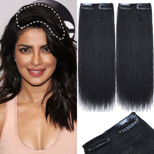 Short Mini Hair Pad Invisible Clip In Real Remy Human Hair One Piece Extensions - Picture 16 of 28