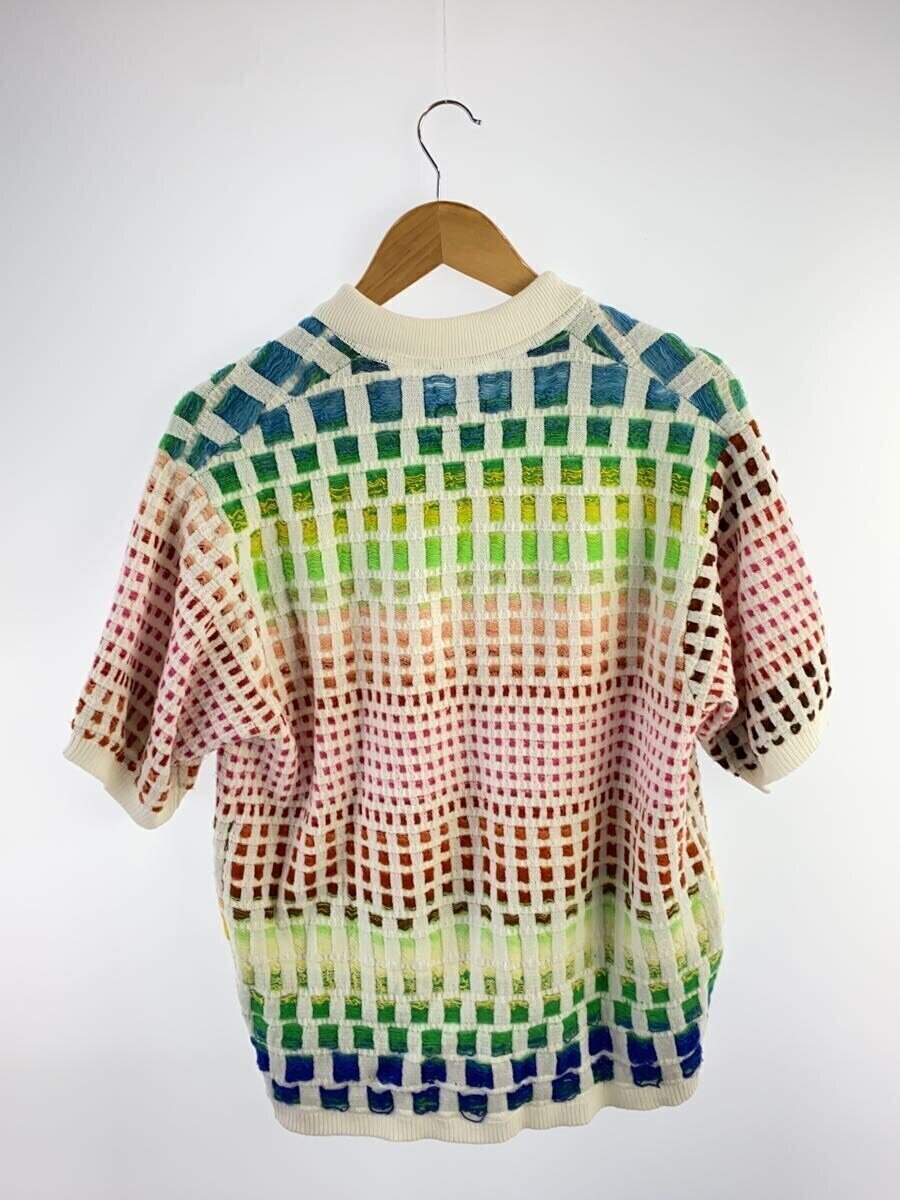 Supreme 23SS/gradient grid zip up polo/polo shirt/L/cotton Supreme 23SS/gradient grid zip up polo/polo shirt/L/cotton