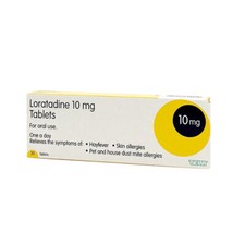 LORATADINE 10MG HAYFEVER & ALLERGY 30,90,180,270,360,540,720,900 TABS