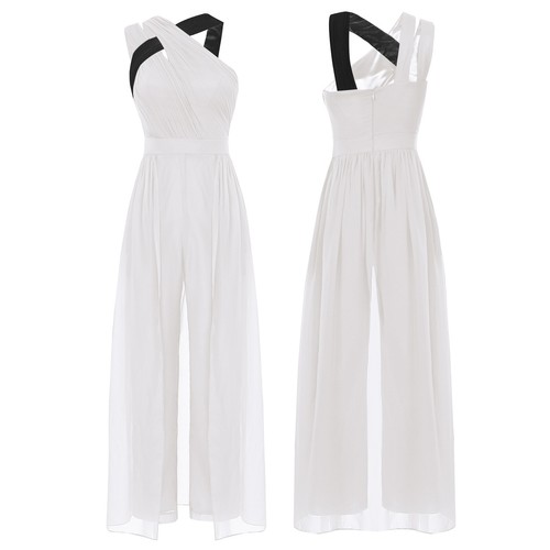 Women Rompers Evening Jumpsuit Party Overalls Guest Playsuit Asymmetrical Chic - Foto 58 di 71