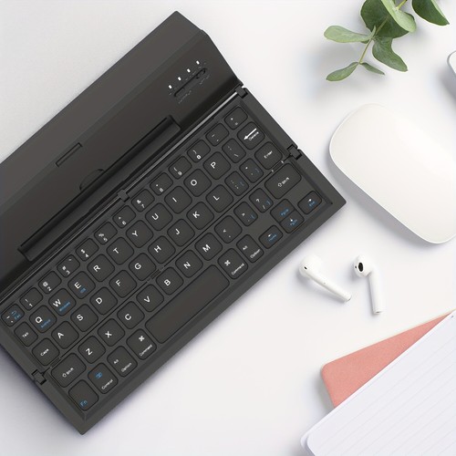 Mini Foldable Wireless Bluetooth Keyboard For PC Laptop iPhone iPad iOS Tablet - Picture 17 of 18