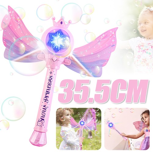 Zauberstab Kinder mit Musik & Licht Elektrische Seifenblasenmachine Spielzeug DE - Bild 20 von 22
