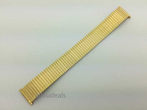 16mm 18mm 20mm 22mm Oro Acero Inoxidable Elastizado Reloj Expansión Banda Para Hombre Como Nuevo - Imagen 14 de 37