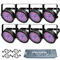Chauvet Dj Slimpar 56 Rgb Led Wash Light 8 Pack + Obey 10 Dmx Controller +clamps on sale Chauvet Dj Slimpar 56 Rgb Led Wash Light 8 Pack + Obey 10 Dmx Controller +clamps on sale