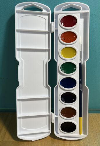 Juego de acuarelas semihúmedas OVALADAS 8 acuarelas Prang Dixon recargables, A-40 - Imagen 2 de 3