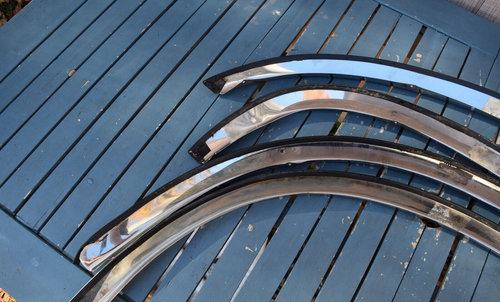 (Set of 4) 1988 1989 1990 1991 1992 1993 Jaguar XJ6 Chrome Fender Trim - Picture 6 of 7