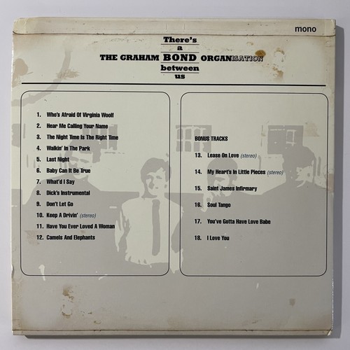 THE GRAHAM BOND ORGANIZATION THERE’S BOND BETWEEN US 18 TRACKS REPERTOIRE CD - Picture 2 of 2