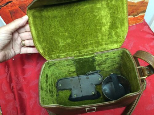 Vintage 70s SLR Hard Camera Case 10 1/2 X 7 X 6 Pre Owned Brown Case - Picture 4 of 6
