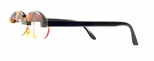 Unique German Designer Maske Beta Half Rim Mens Womens Black Tortoise Eyeglasses - Picture 9 of 10