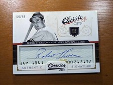 BOBBY THOMSON 2014 CLASSICS CUT AUTOGRAPH AUTO 69/99 shot heard around the world