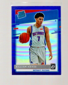 2020-21 Panini Donruss Optic Rated Purple Prizm Killian Hayes #157 Rookie RC