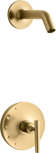 Kohler TLS14422-4-2MB Purist Valve Trim with Handles, Vibrant Brushed Brass - Picture 1 of 3
