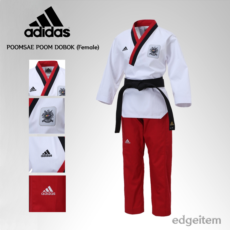 Adidas Poomsae WTF Poom Uniform (Female) Taekwondo Dobok TKD Male Tae Kwon Do Adidas Poomsae WTF Poom Uniform (Female) Taekwondo Dobok TKD Male Tae Kwon Do